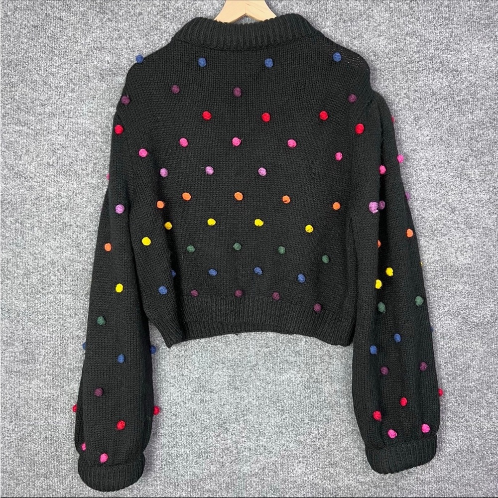 FARM RIO Colorful Polka Dot Women's Sweater